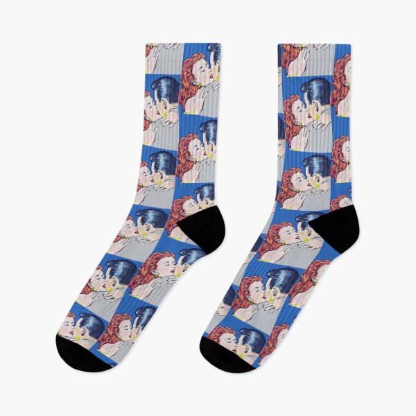 Item preview, f Stolen Kiss  Vintage romance pop art designed and sold by Vintage Designs +.