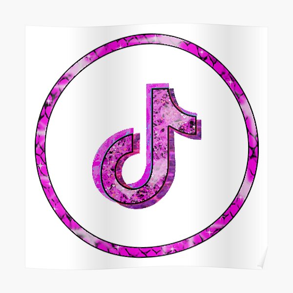 Pink Tiktok Logo Posters | Redbubble