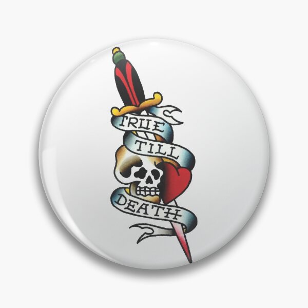 Item preview, Traditional True Till Death Tattoo Design designed and sold by FOREVER TRUE TATTOO.