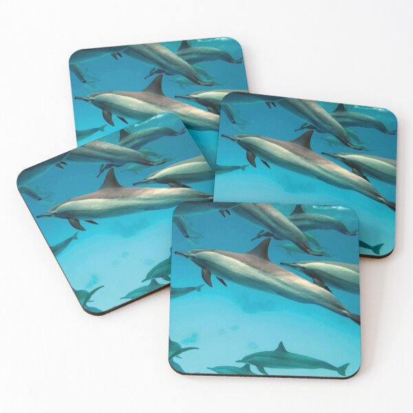 Item preview, Underwater with a Pod of Dolphins designed and sold by PlanetPrints.