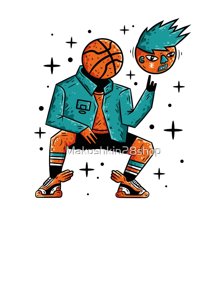 Cartoon Basketball Game Kids T-Shirt for Sale by Makushkin28shop
