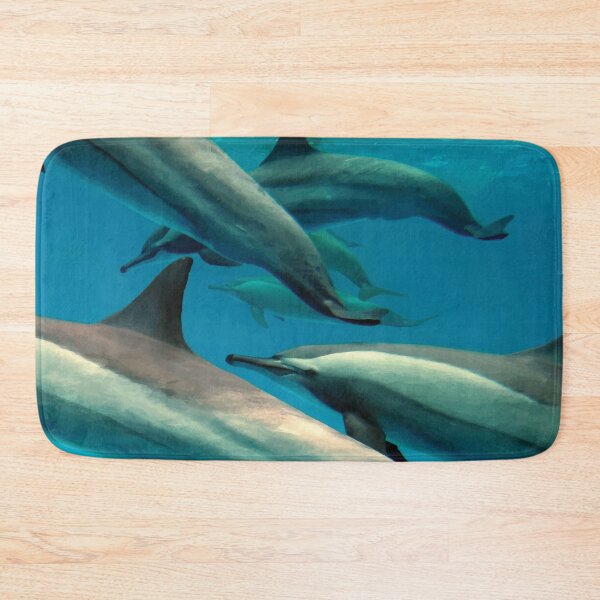 Item preview, Underwater with a Pod of Dolphins designed and sold by PlanetPrints.