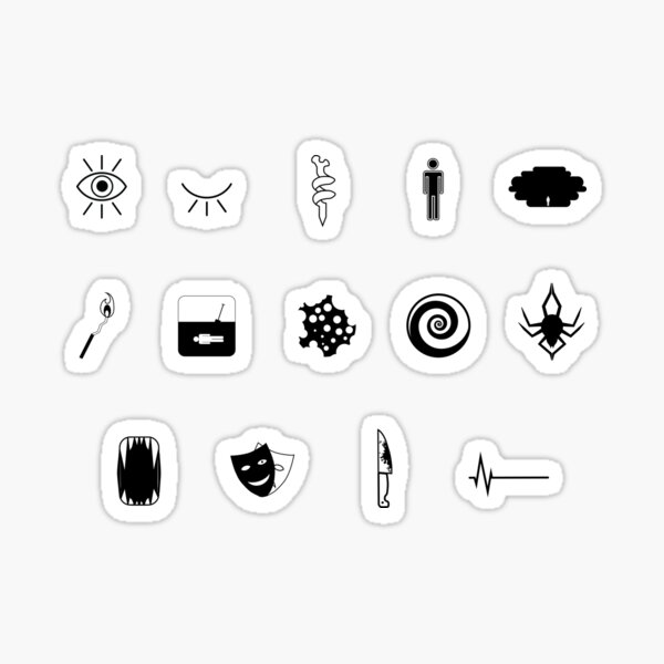 Fifteen Fears - Dark on Light Sticker