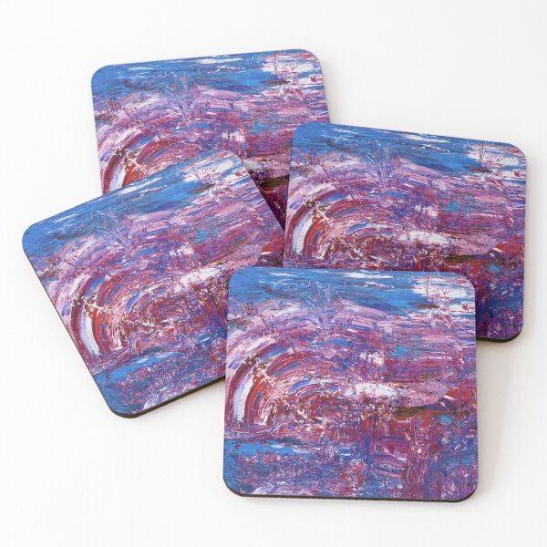 Item preview, Scratch impressions - red, blue designed and sold by Psychopeeet.