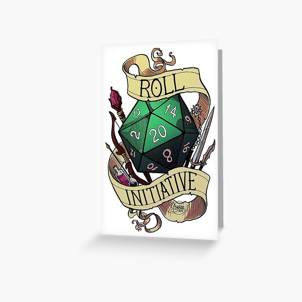 Item preview, Roll Initiative designed and sold by Stivaktis Art.
