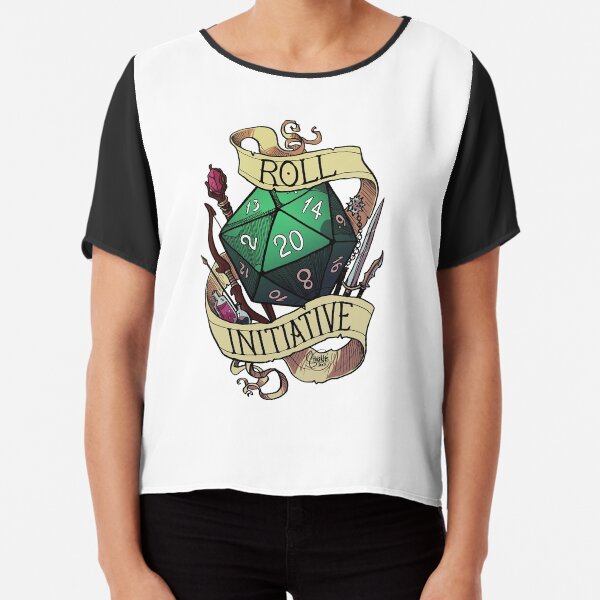 Roll Initiative Chiffon Top