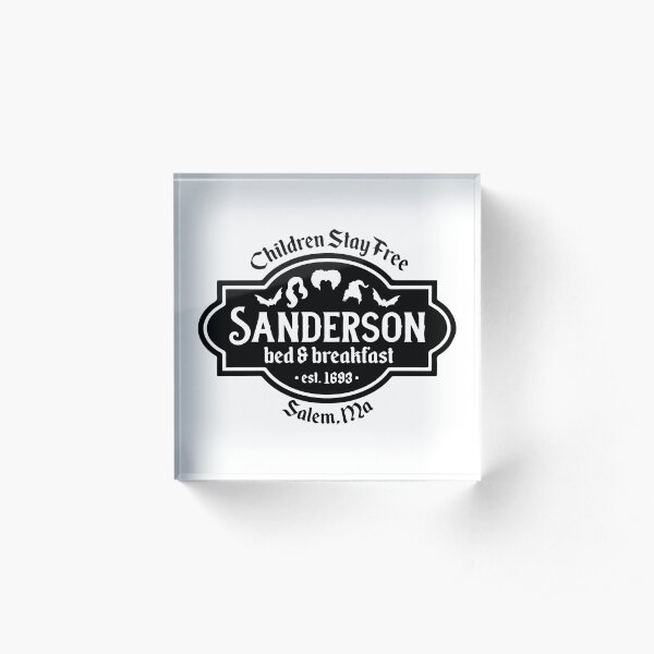 Sanderson Bed And Breakfast vintage est 1693 Acrylic Block