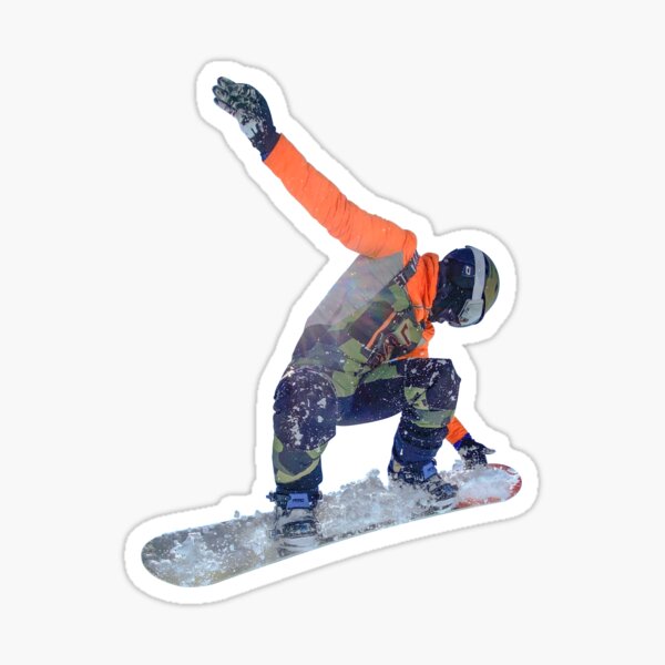 "Snowboard GrabOutline" Sticker for Sale by KGraingerPhoto Redbubble