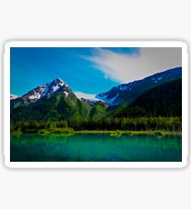 Serene Mountains Scenery Sticker