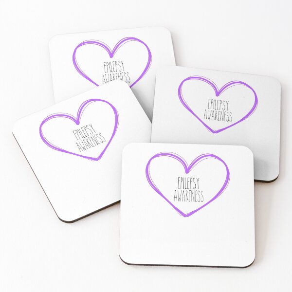 Item preview, Epilepsy Awareness Heart Support designed and sold by NadzeyaD.