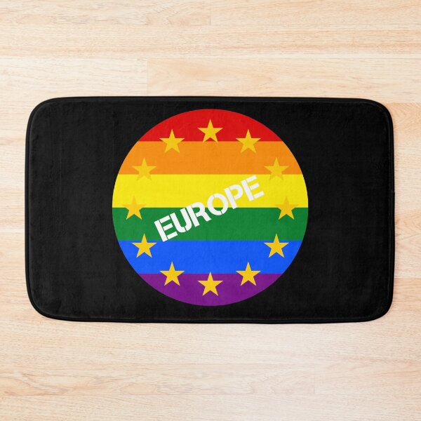 Item preview, EU stars on rainbow European flag designed and sold by GeogDesigns.