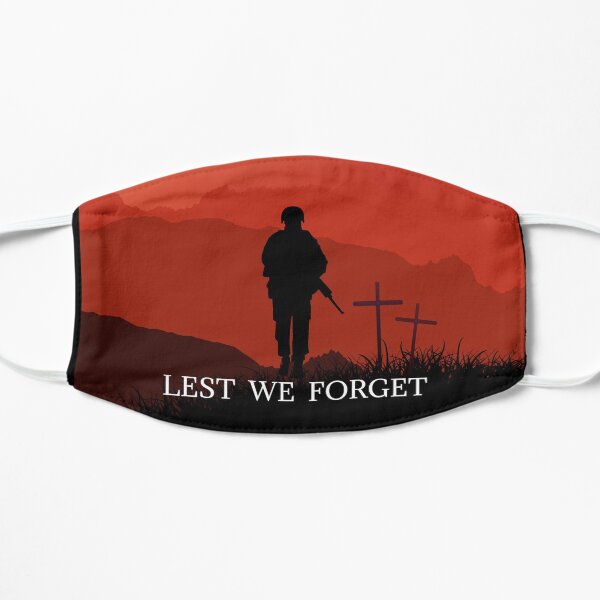 Lest we Forget Flat Mask