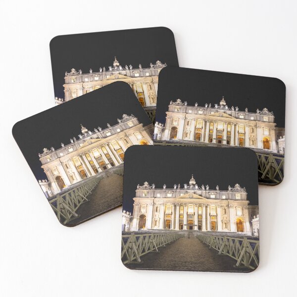 Item preview, Saint Peter Basilica in Vatican City illuminated by night - Rome, Italy designed and sold by Paolo Modena Photography    -   Fine Italian Art.