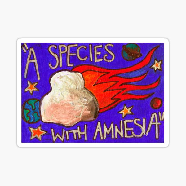 Species with Amnesia- Asteroid Day Competition Sticker