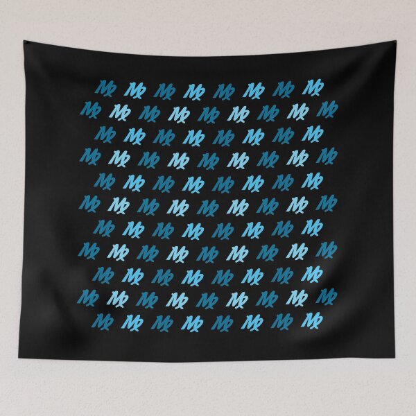 Item preview, Virgo sign blue man, astrology zodiac symbol black background designed and sold by Stéphane  Thirion.