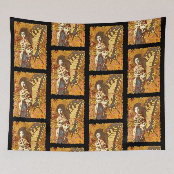 Item preview, Vintage Geisha Butterfly Design designed and sold by mictomart.