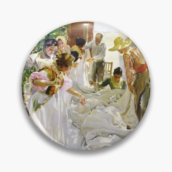 Item preview, Joaquin Sorolla y Bastida - Sewing the sail 1896 designed and sold by DejaVuStudio.