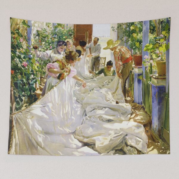 Item preview, Joaquin Sorolla y Bastida - Sewing the sail 1896 designed and sold by DejaVuStudio.