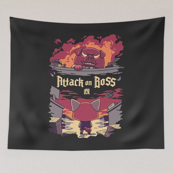 Item preview, Attack on Boss // Panda rojo divertido, Anime, Seinen designed and sold by Geekydog.