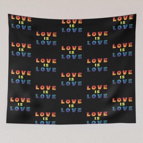 Item preview, LGBT Gay Pride Love Is Love Rainbow Gift designed and sold by ExprezzDesigns.