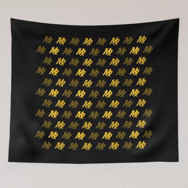 Item preview, Golden yellow virgo sign, astrology zodiac symbol black background designed and sold by Stéphane  Thirion.