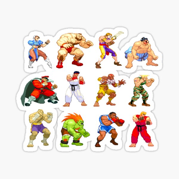 Ryu Street Fighter III Videogames Neo-Geo Pixel Art Sticker by  Mr-Retropixel