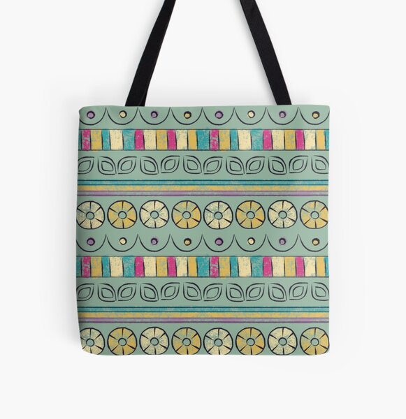 Abstract Pattern All Over Print Tote Bag
