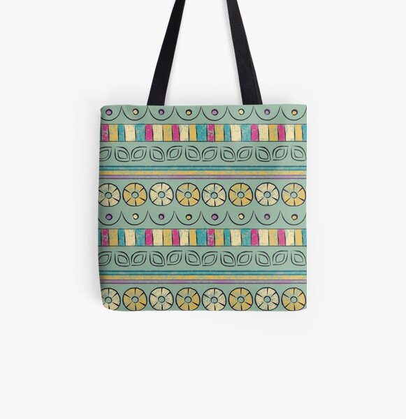 Abstract Pattern All Over Print Tote Bag
