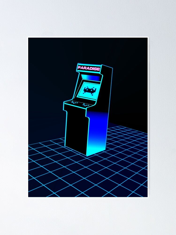 Thumbnail 1 of 3, Poster, Arcade Video Game 80s poster designed and sold by djspacegr.