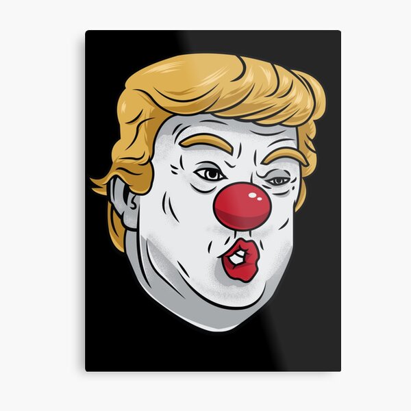 Trump Clown Wall Art Redbubble - sad clown pro roblox