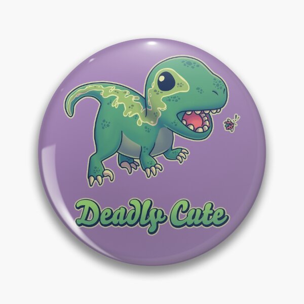 Item preview, Deadly Cute Raptor // Kawaii Dinosaur, Paleontology, Animals designed and sold by Geekydog.