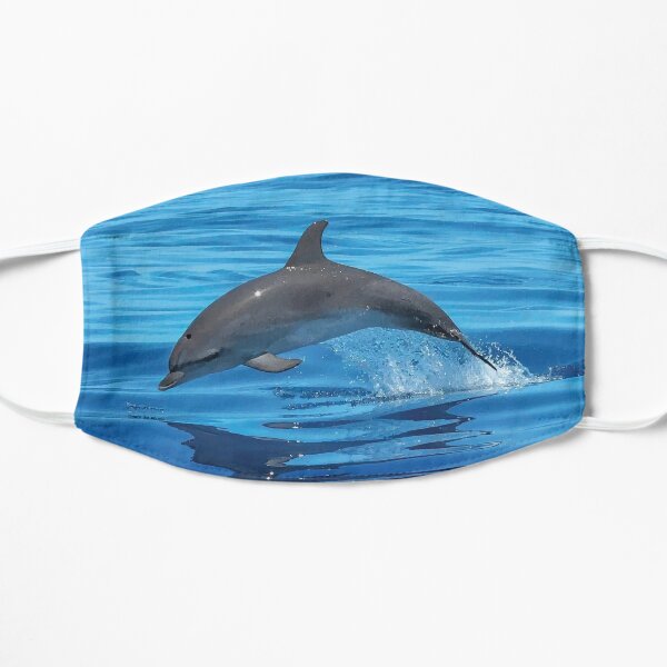 Bottlenose Dolphin and the Blue Ocean Flat Mask