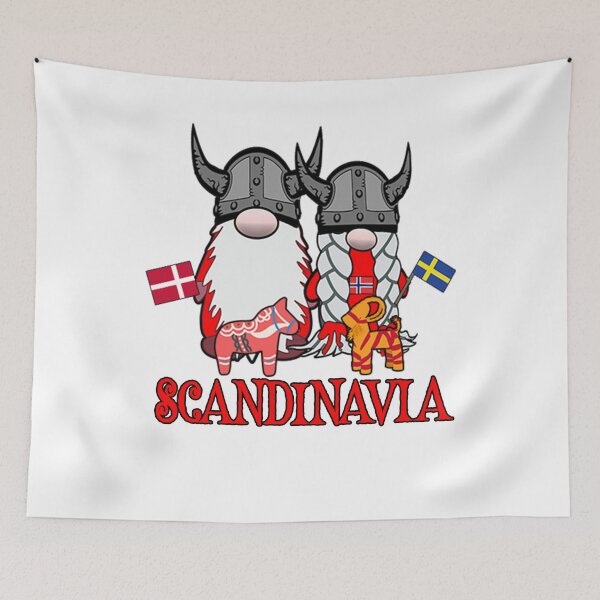 Item preview, Scandinavia Cute Nordic Gnomes Viking Tomte Couple Scandinavian Nisse designed and sold by funnytshirtemp.