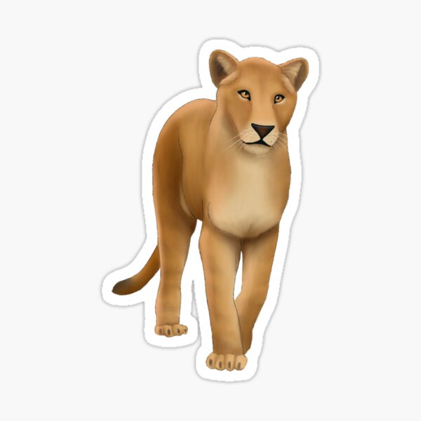 Item preview, Adult Lion Lioness Painting designed and sold by troyanthonyart.