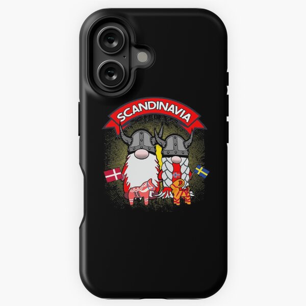 Artikel-Vorschau von Skandinavien Niedliche nordische Zwerge Wikinger Tomte Paar skandinavische Nisse, designt und verkauft von funnytshirtemp.