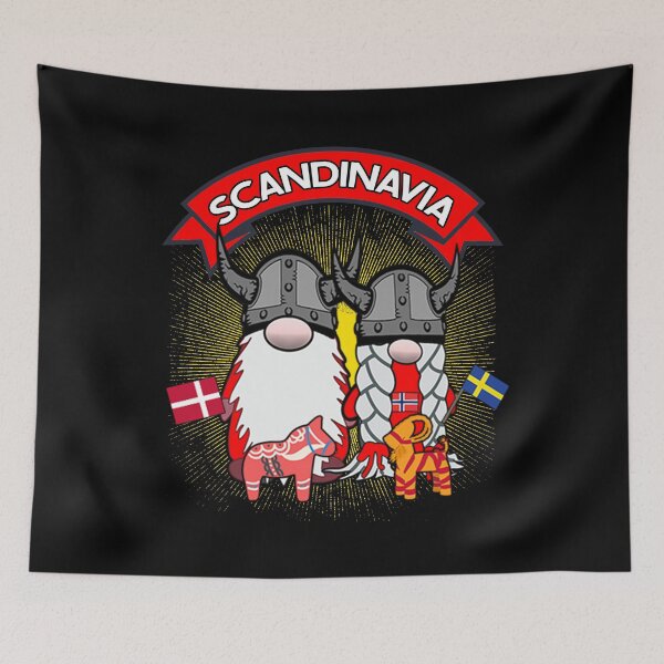 Item preview, Scandinavia Cute Nordic Gnomes Viking Tomte Couple Scandinavian Nisse designed and sold by funnytshirtemp.
