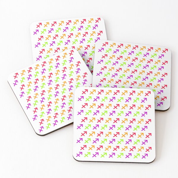Item preview, Multicolored sagittarius sign, astrology zodiac symbol white background designed and sold by Stéphane  Thirion.