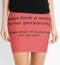 Love a Woman's Personality Mini Skirt