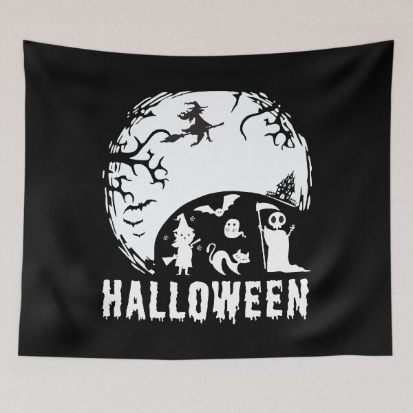 Item preview, Witchcraft scary house & bat halloween designed and sold by mdnrsakib.