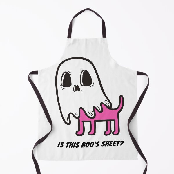 Item preview, Is This Boo's Sheet? Spooky Halloween Ghost Dog (Light Background, Black Text). Funny Pun for Boo Sheet designed and sold by JellyBeenzz.