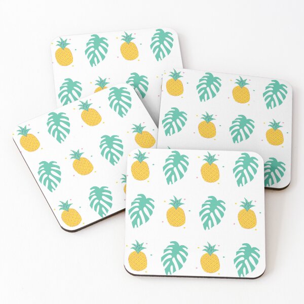 Item preview, Monstera and pineapple designed and sold by SpicyCherrys.