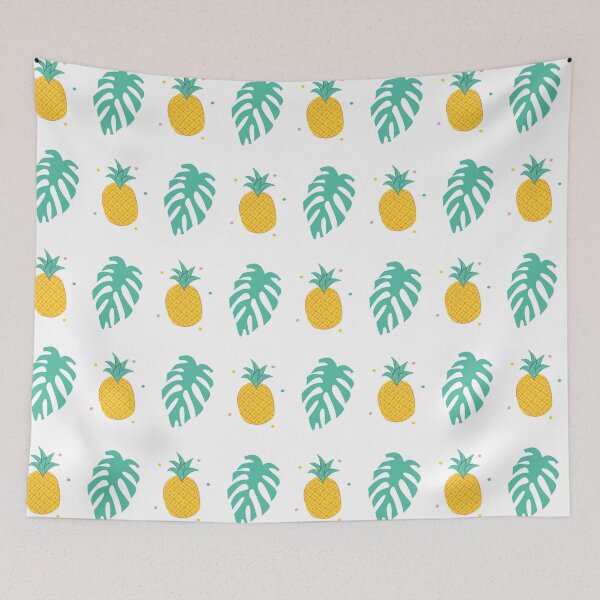 Item preview, Monstera and pineapple designed and sold by SpicyCherrys.
