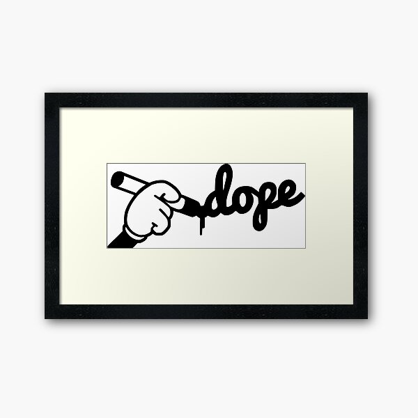Dope Framed Art Print