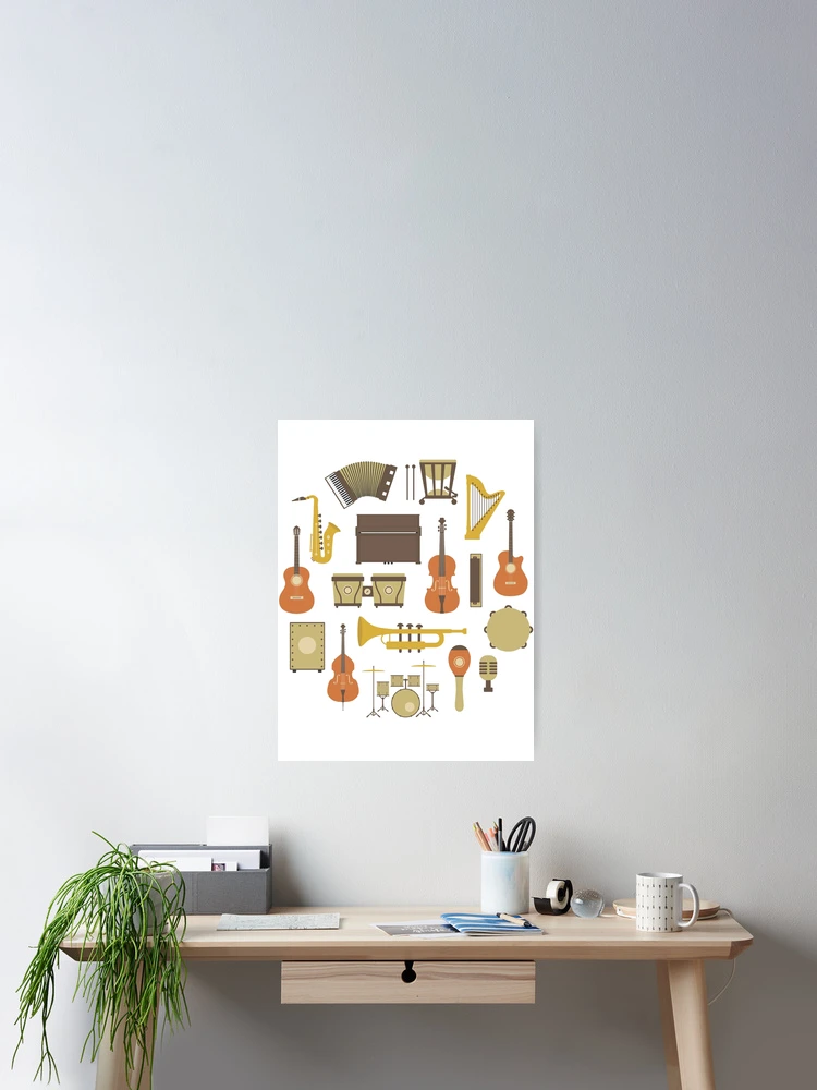 Thumbnail 2 of 3, Poster, Music Instruments designed and sold by MattRyanCreates.