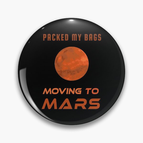 Item preview, Packed my bags - Moving to Mars - designed and sold by Printerially.