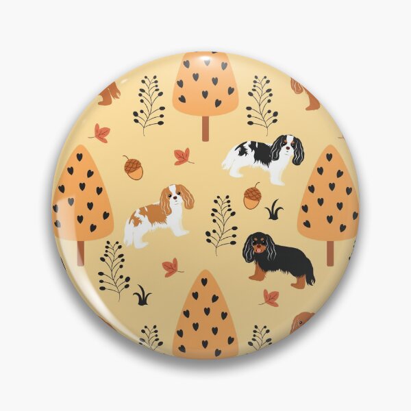 Artikelvorschau, Cavalier King Charles Spaniel im Herbst entworfen und verkauft von Lulupainting.