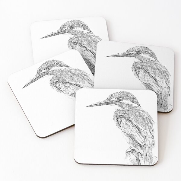 Item preview, Kingfisher sketch designed and sold by artjojo.