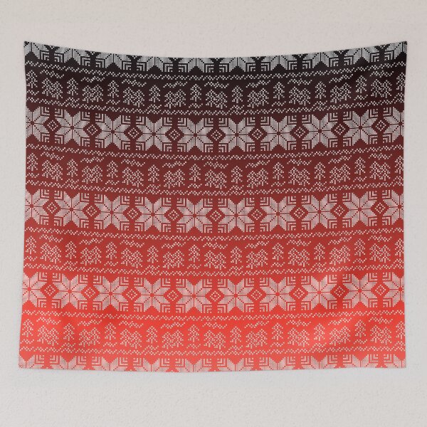 Item preview, Scandinavian Christmas pattern.Red and white. designed and sold by marinaklykva.