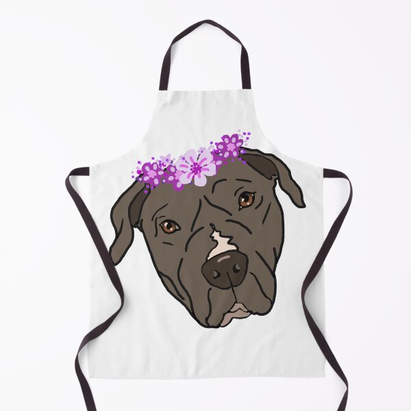 Item preview, Flowers and Pitbull designed and sold by Breten Bryden.