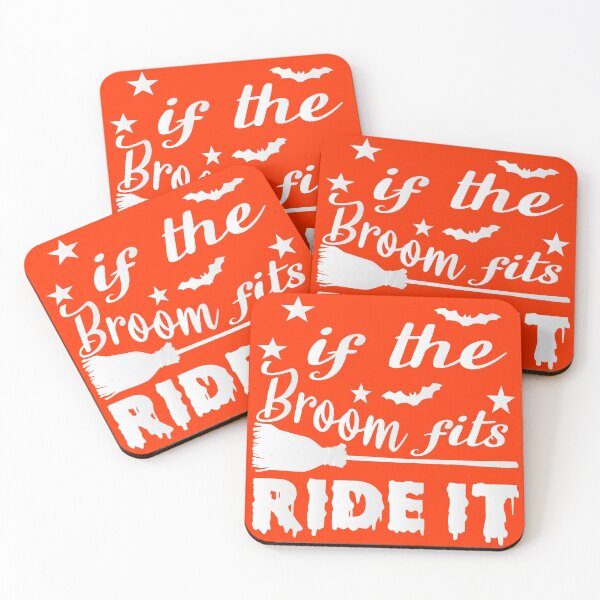 Item preview,  if the broom fits ride it, funny cute quotes about halloween 2020 designed and sold by khalidelk.